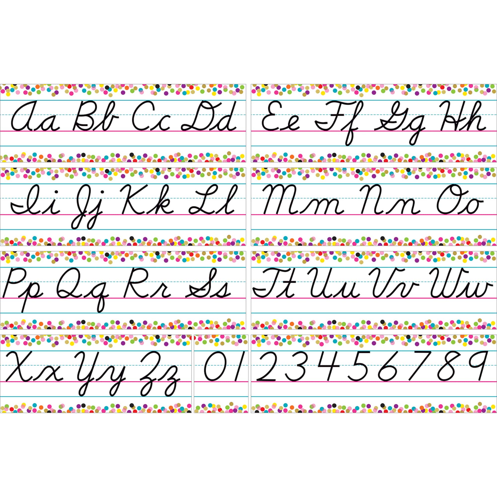 Teacher Created Resources Colorful Vibes Alphabet Line, 17ft.